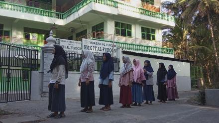 Latihan Yel-yel Hadapi Lomba Pramuka